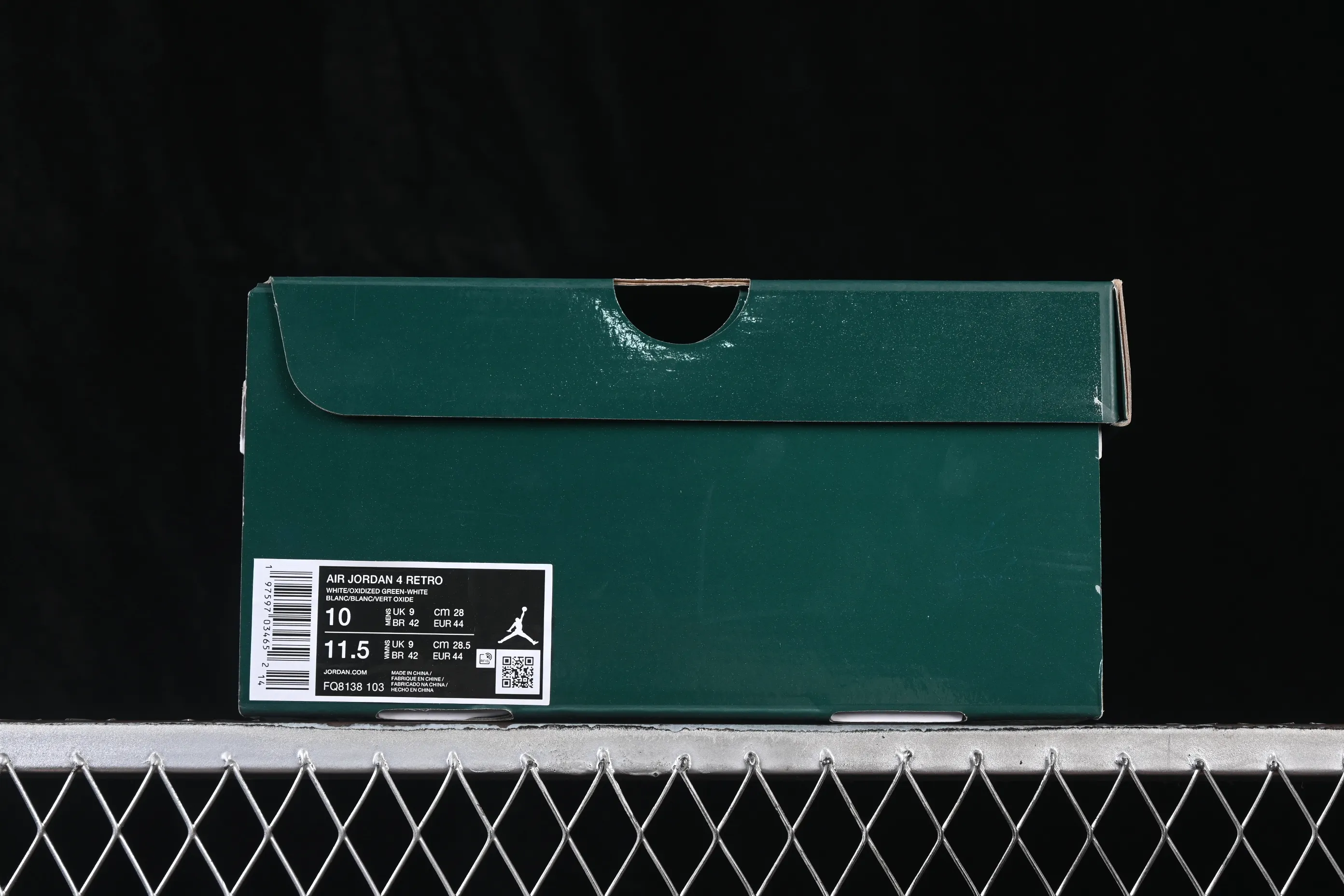 All categories Air Jordan Jordan series basketball shoes Air Jordan 4 LJR version Air Jordan 4 Retro "Oxidized Green" AJ4 Joe 4 Oxidized Green AQ8138-103